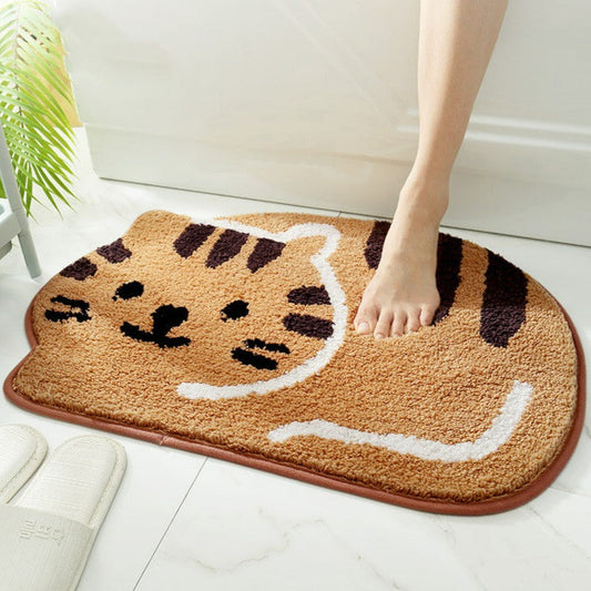 Tapis pour pattes de chaton couleur café