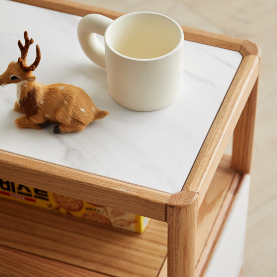 Table d'appoint Aguirre à roulettes