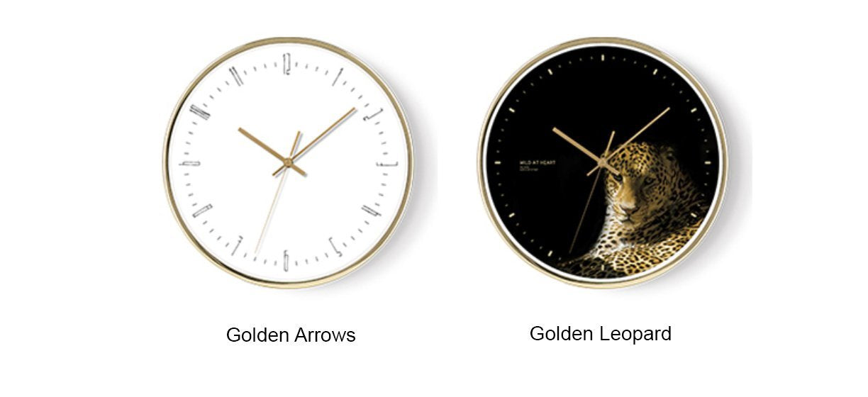 Horloge murale Pop Art MARCELLO Gold Series