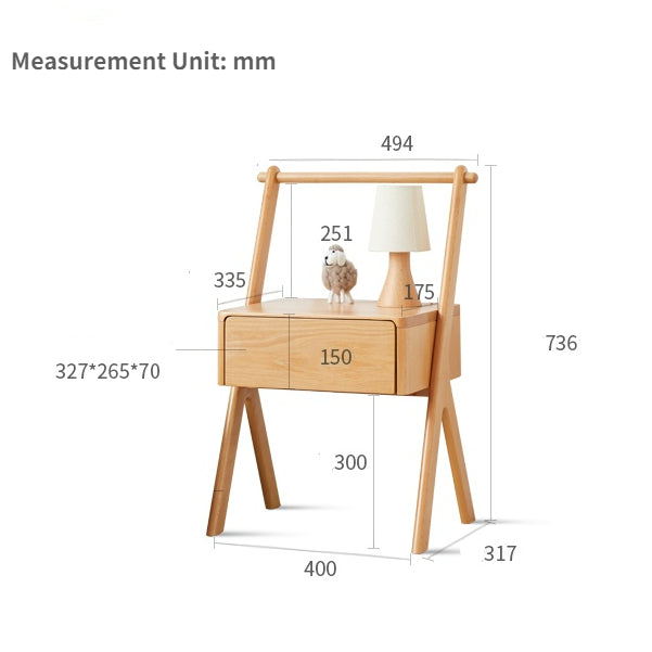 Table de chevet à tiroirs Doyle