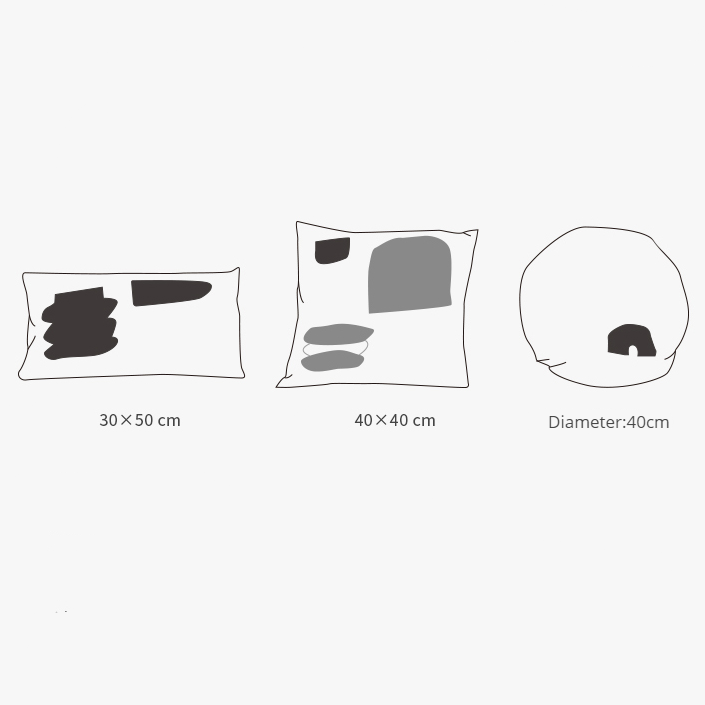 Ensemble de 3 coussins décoratifs en velours Kangana