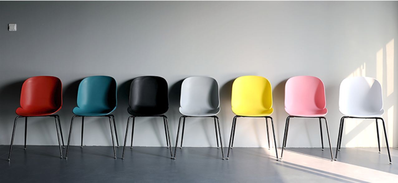 HARPER Chaises de salle à manger et de café minimalistes, contemporaines et colorées