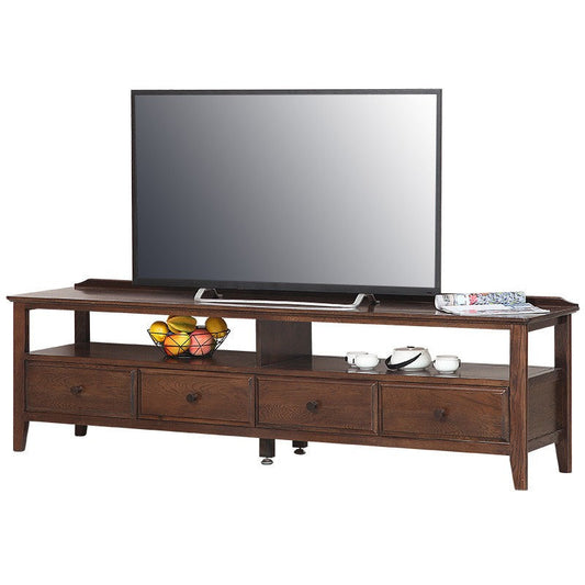 Meuble TV console scandinave entièrement en bois massif AYDEN
