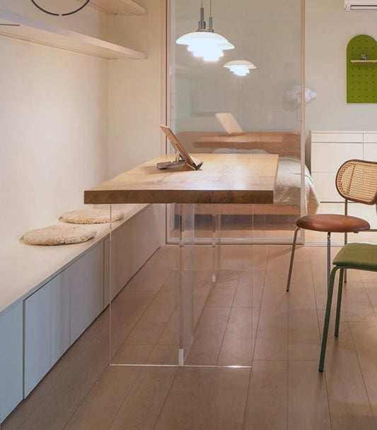Table à manger AUDREY Design américain Bois massif Nordique