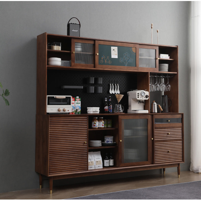 Buffet scandinave en bois massif ADALINE (3 couleurs, 3 tailles)