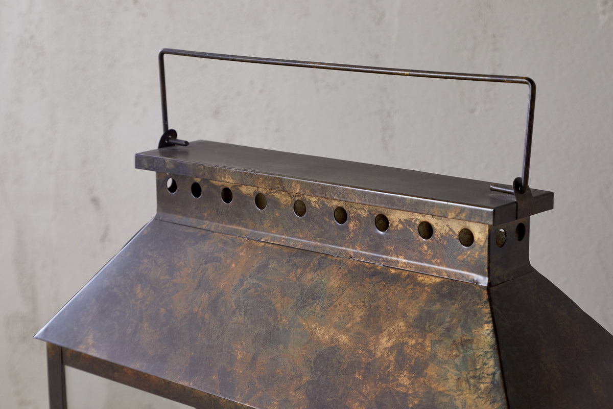 Lanterne Large Akoko - Patine Marron
