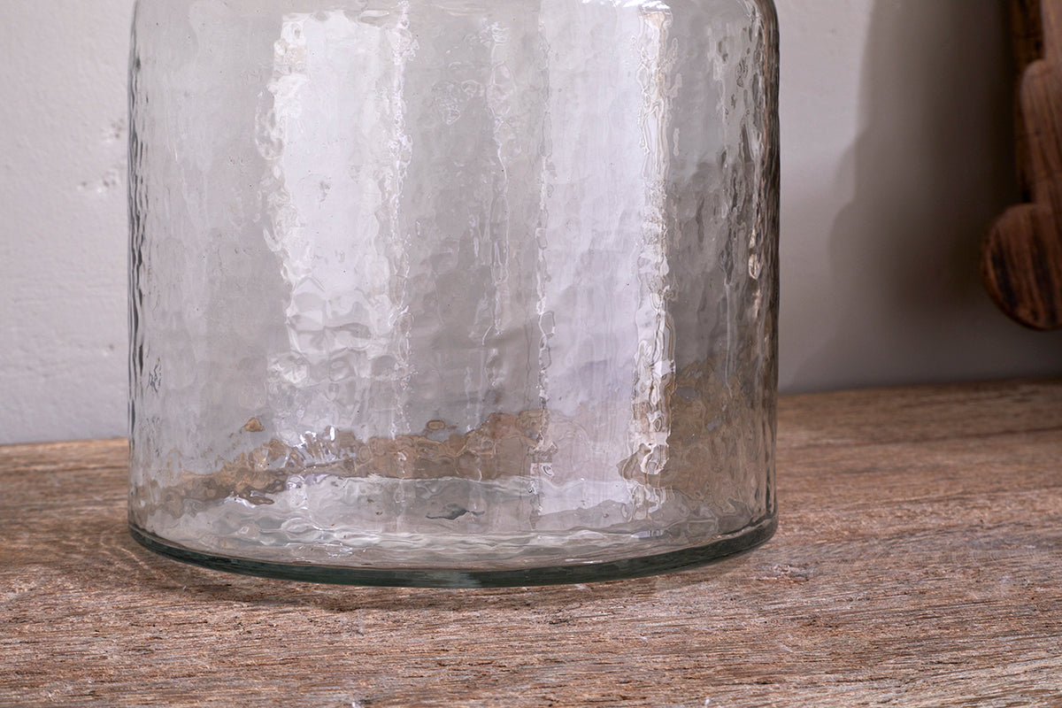 Vase en verre recyclé Akra - Transparent