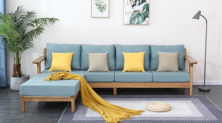 Canapé nordique moderne en bois massif BENTLEY