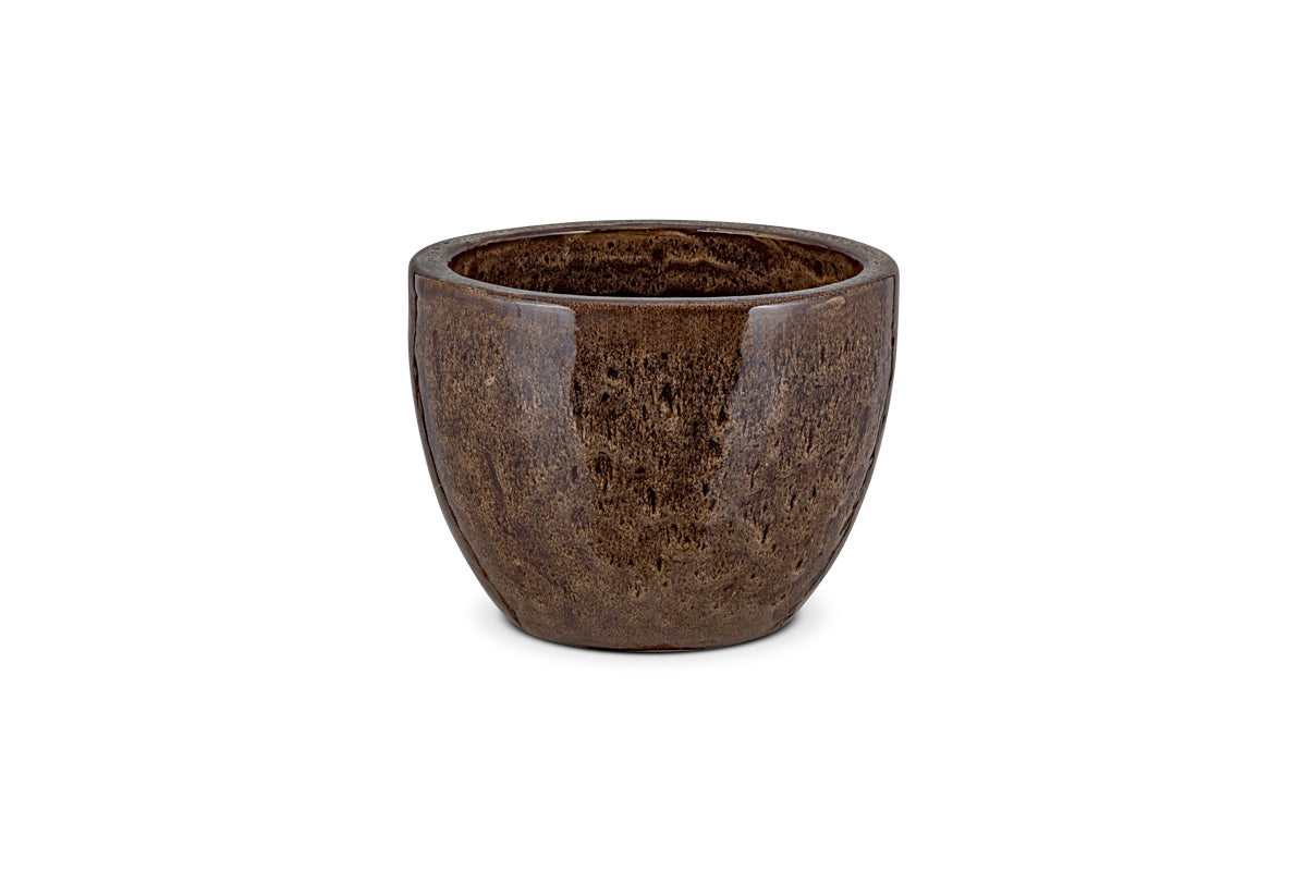 Jardinière en terre cuite Dunai - Marron