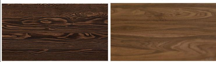 Table à manger EMMETT en bois massif de style nordique rétro