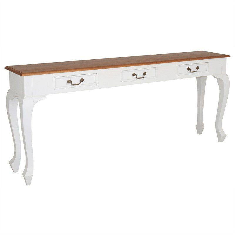 Console de canapé française 3 tiroirs 180 cm