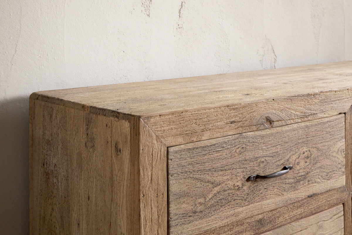 Commode Iya en bois recyclé - Naturel - Grande