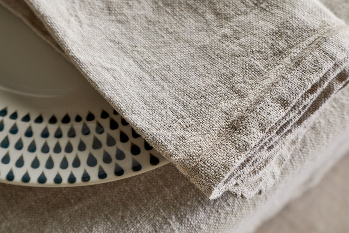 Serviettes en lin Junto - Naturel (lot de 4)