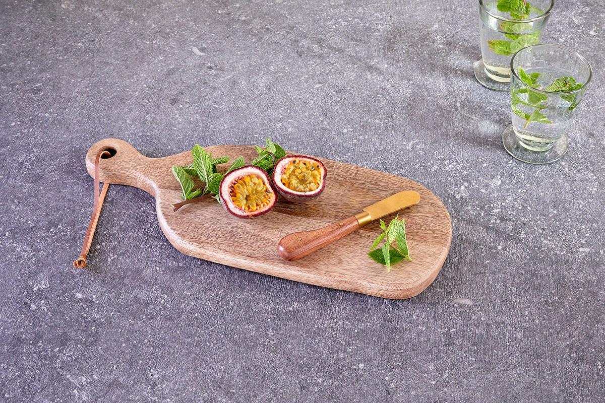Planche en bois de manguier Jabari - Naturel
