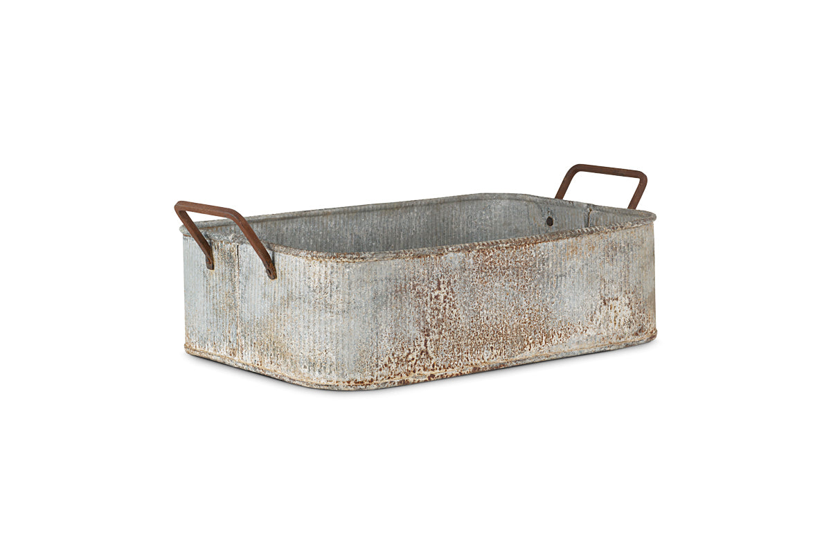 Bac à fleurs d'extérieur Japos - Zinc vieilli