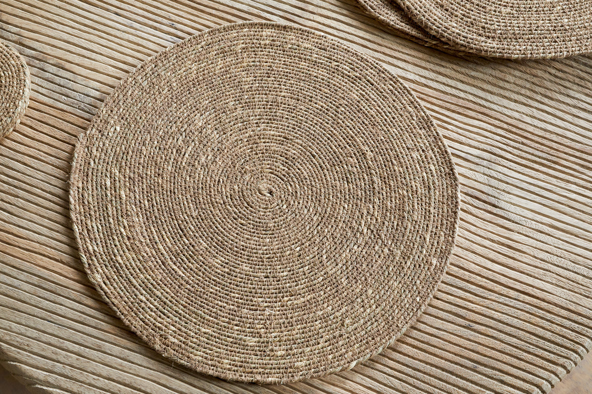 Sets de table tissés Keso - Marron (lot de 4)