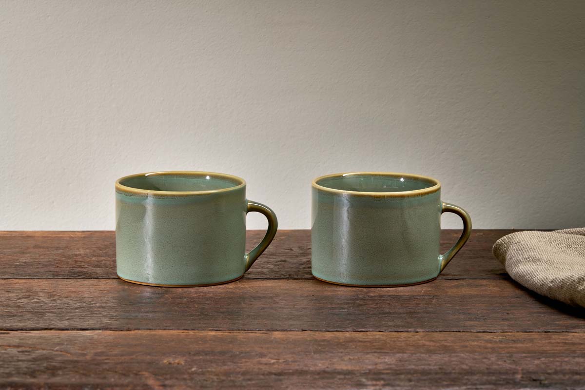 Tasses Kalini - Bleues - Grandes (Lot de 2)