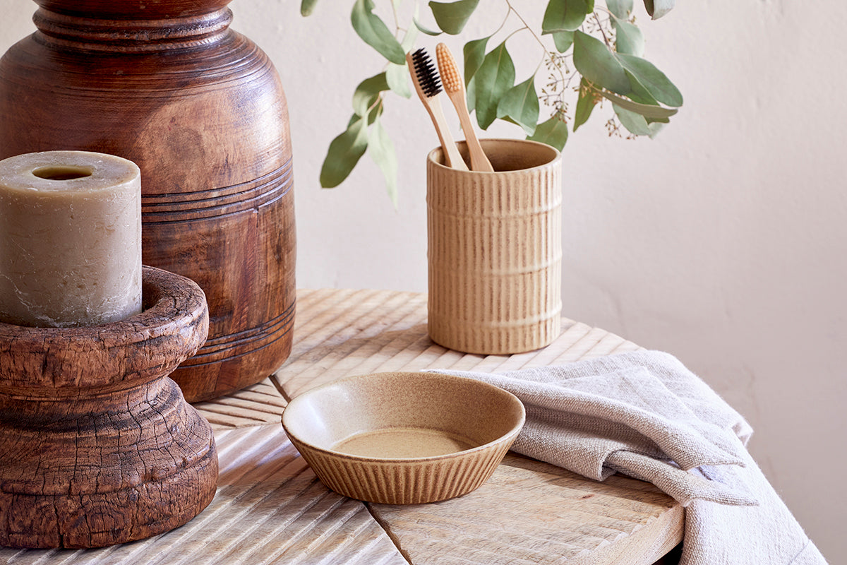Porte-savon en céramique Kiani - Crème