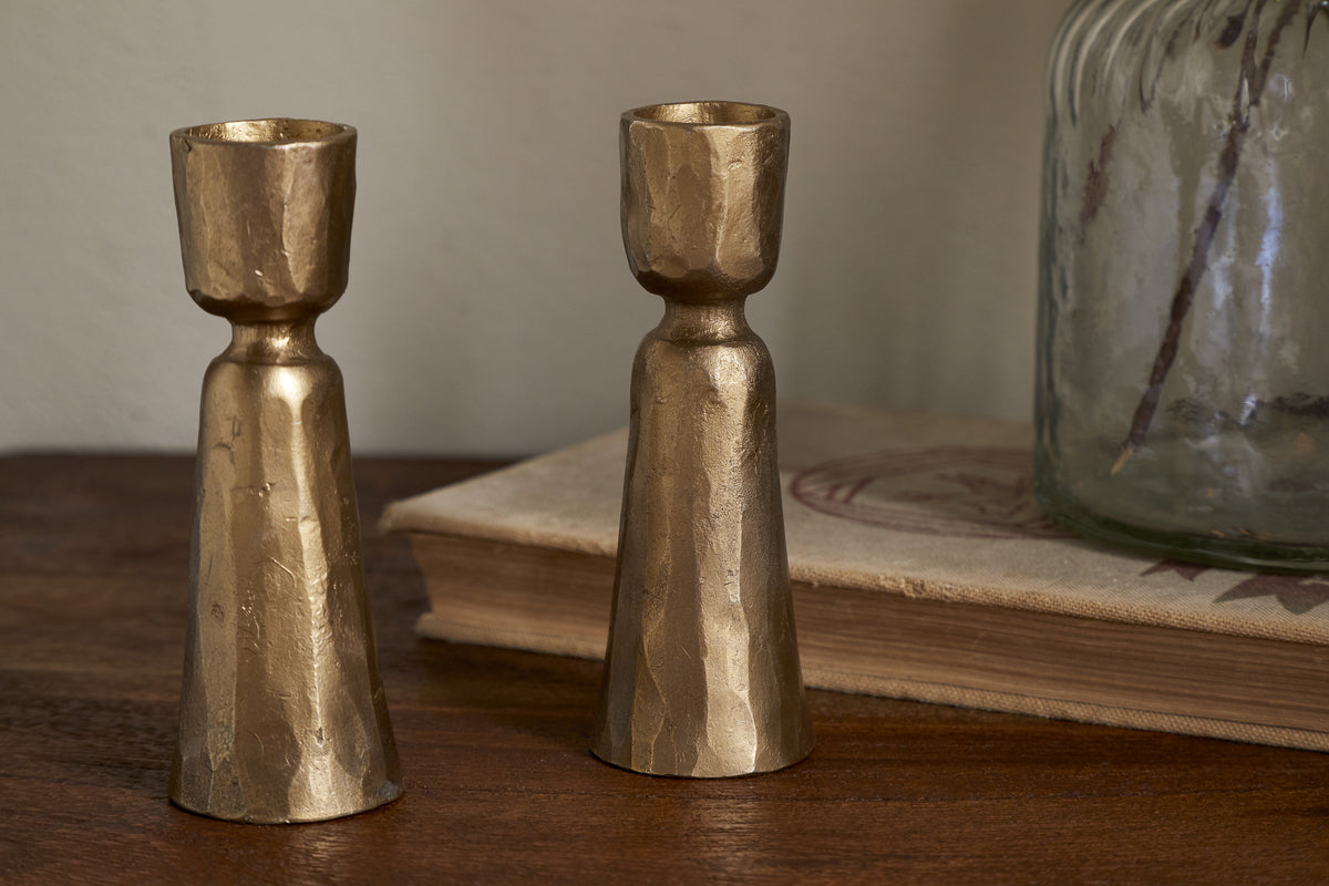 Bougeoir Lokoja - Laiton antique (lot de 2)