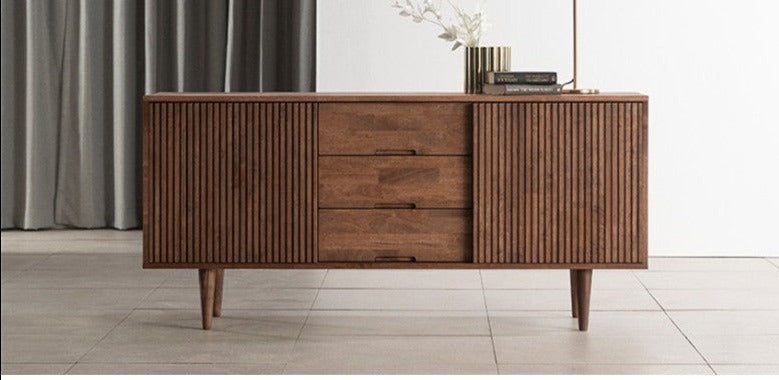 Buffet LOLA NEW YORK HILTON de style scandinave et nordique, tout en bois massif
