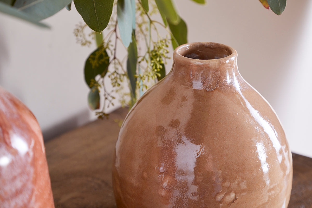 Vase en céramique Lucia - Mélange de terre cuite