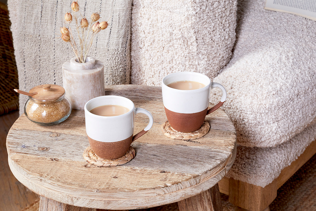 Grande tasse Mali - Blanc (lot de 2)