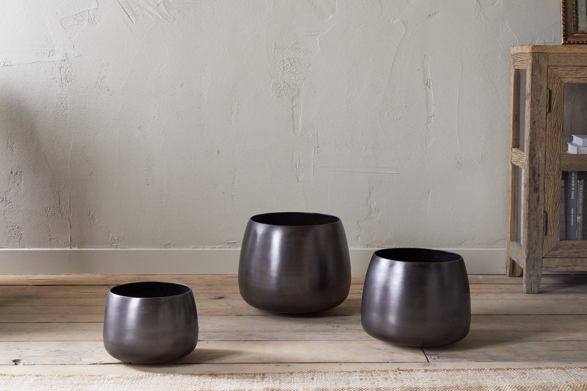 Pot de fleurs Maliki - Bronze vieilli
