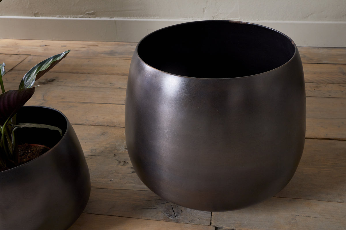 Pot de fleurs Maliki - Bronze vieilli