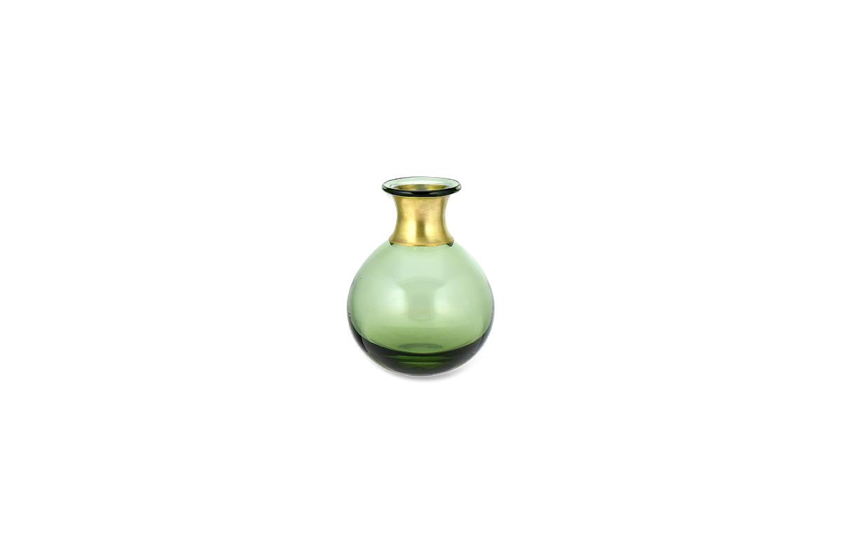 Mini vase en verre Miza - Vert