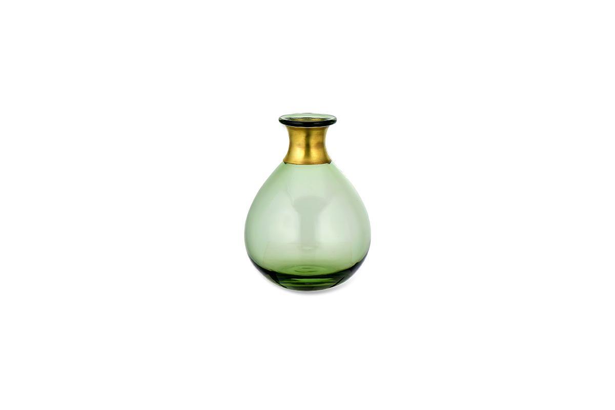Mini vase en verre Miza - Vert