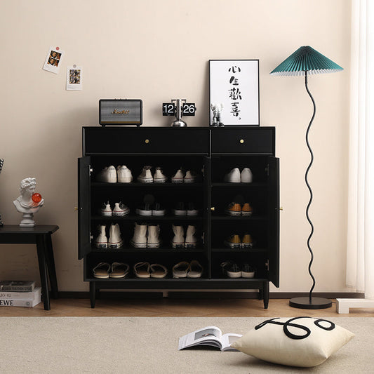 Elise SWEDEN Buffet Buffet en bois dur Meuble à chaussures scandinave en tissu 4 couleurs 2 tailles