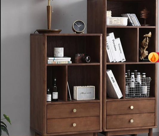 Bibliothèque classique moderne ANGEL en bois de pin