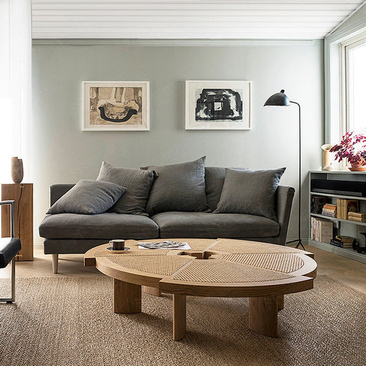 Table basse en rotin Driskill