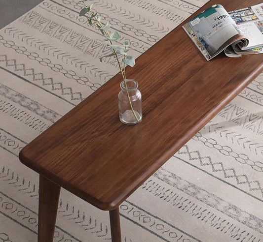 Banc LINCOLN Nordic Modern en bois massif, tabouret long