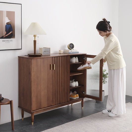 Armoire de rangement/armoire à chaussures Brandon en bois massif