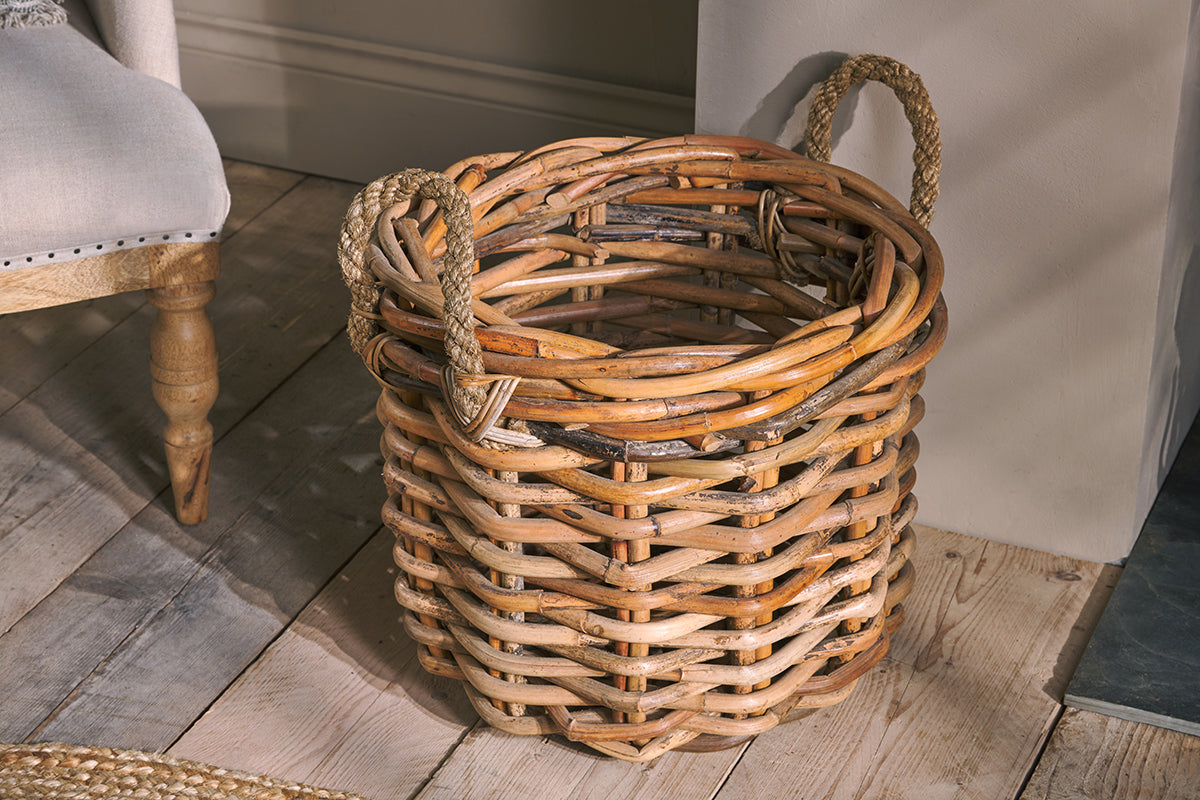 Panier épais en rotin
