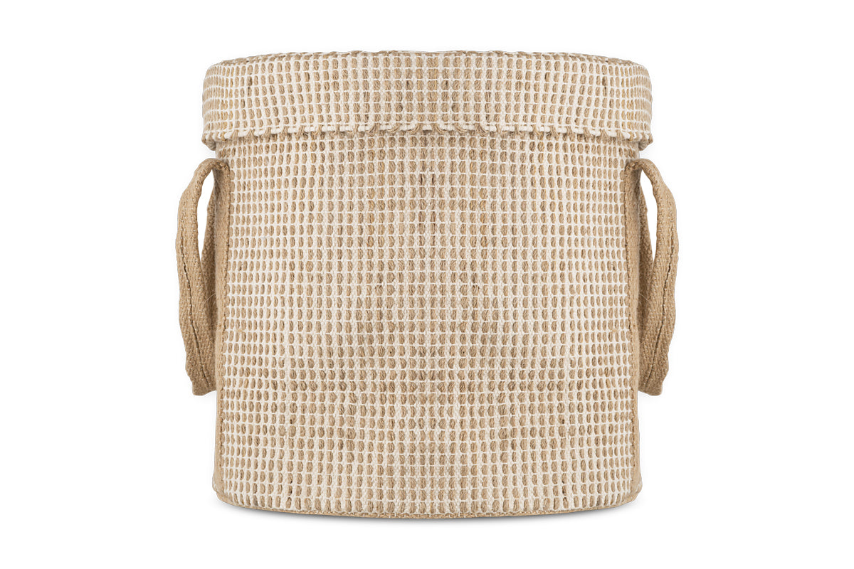 Panier à Linge Rohia - Naturel & Crème