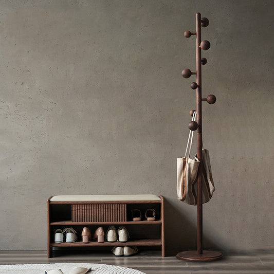 Porte-manteau à rivets en bois massif Artur