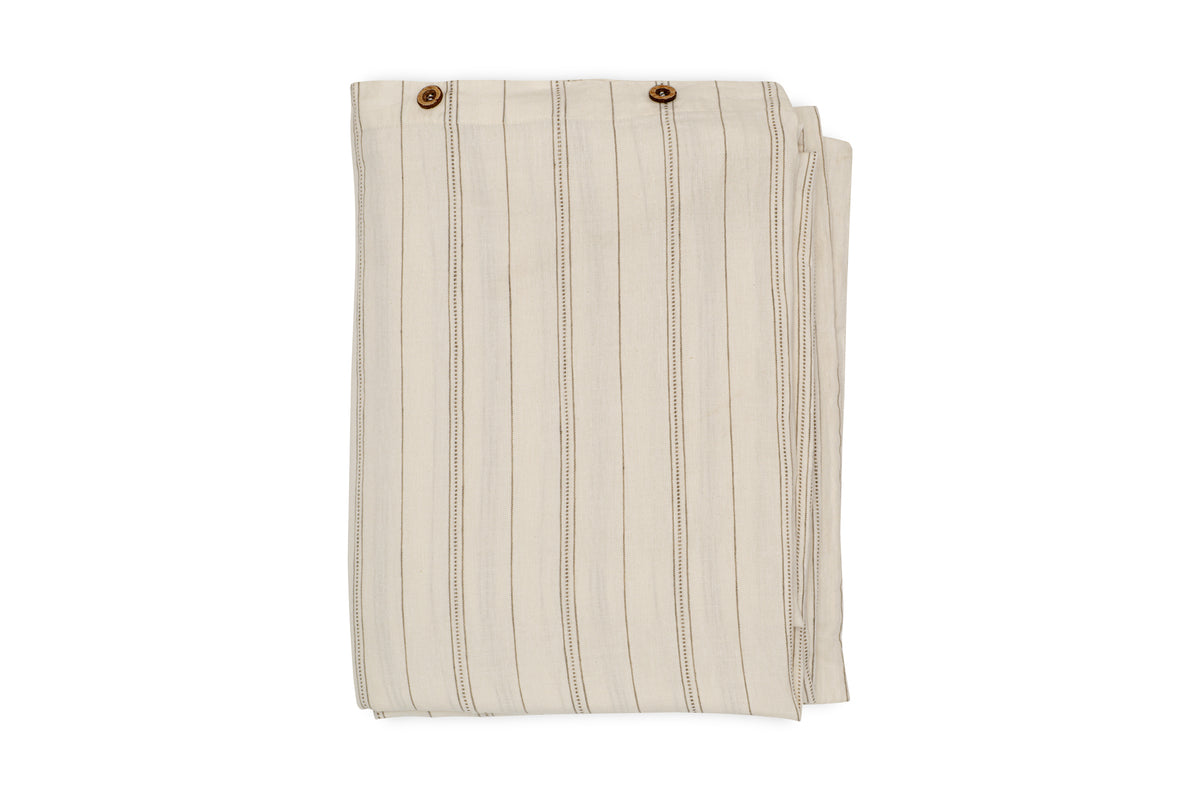 Housse de couette Anta en chanvre et coton – Vert sauge