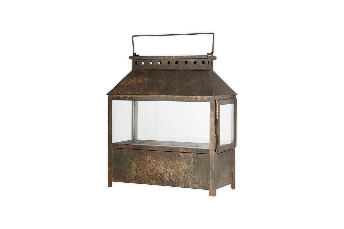 Lanterne Large Akoko - Patine Marron