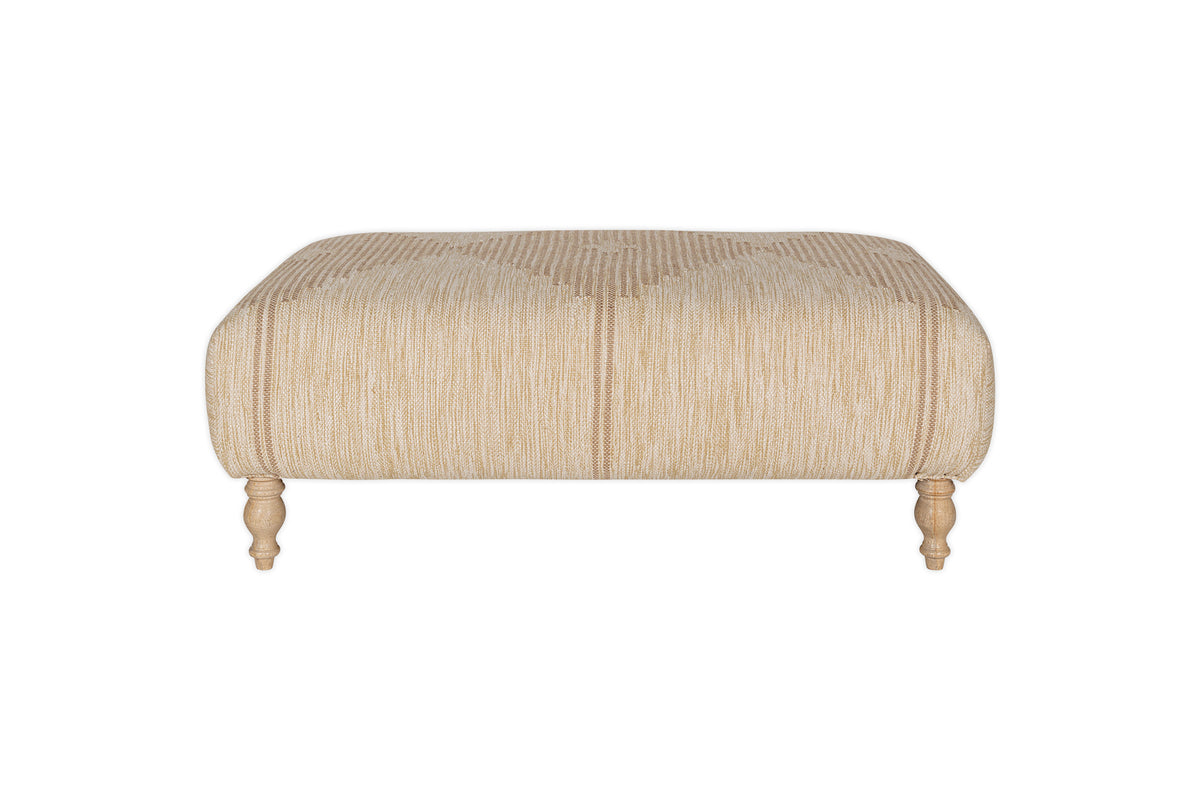 Pouf rembourré Aranya - Naturel
