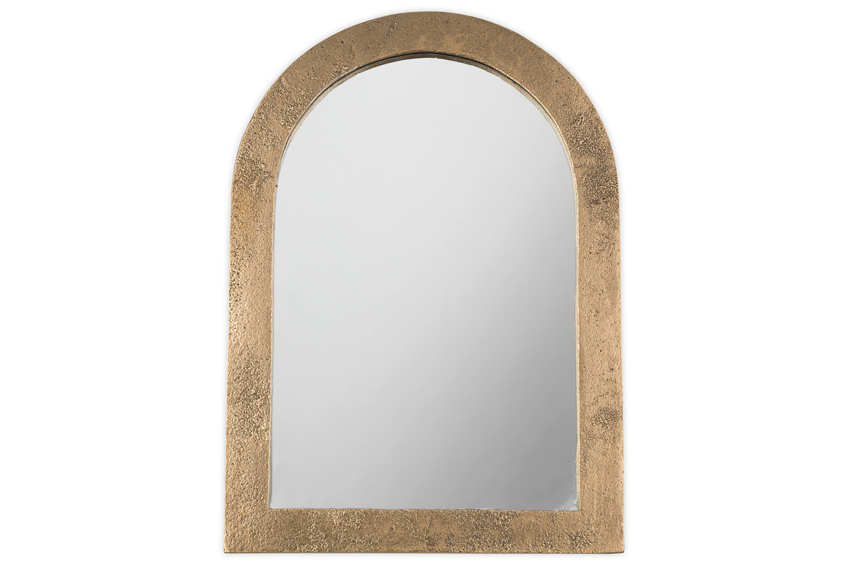 Miroir de courtoisie Cayce en aluminium moulé - Laiton antique