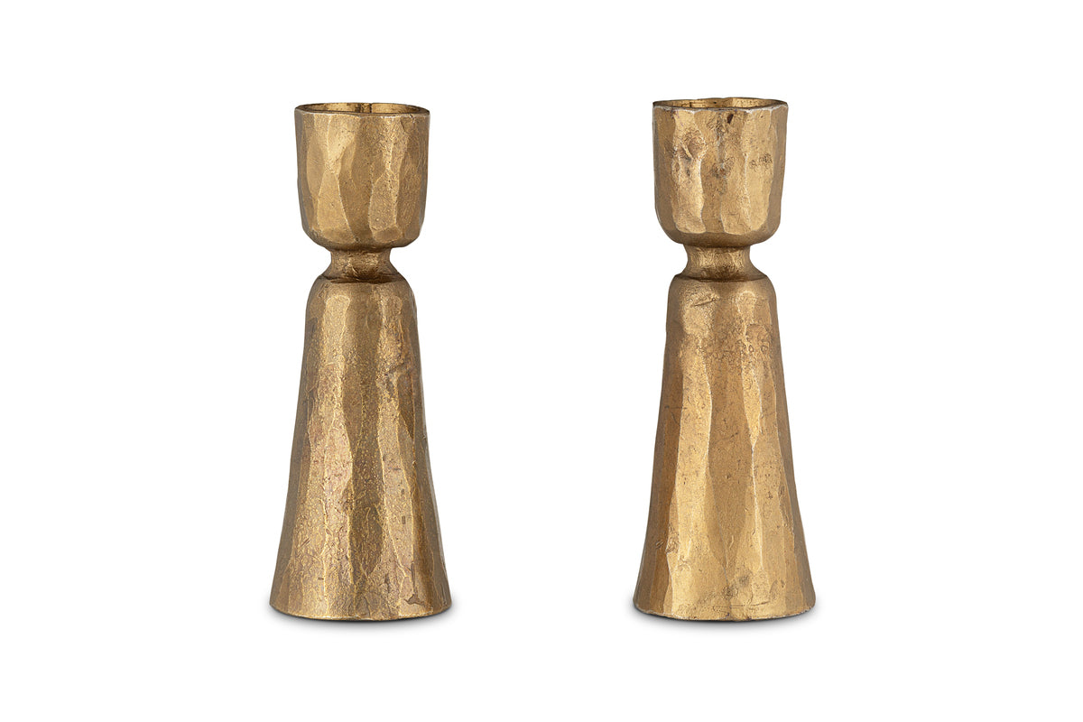 Bougeoir Lokoja - Laiton antique (lot de 2)