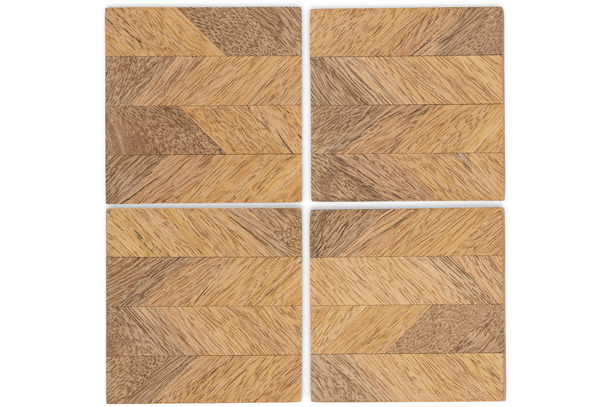 Sous-verres Nalbari - Naturel (lot de 4)