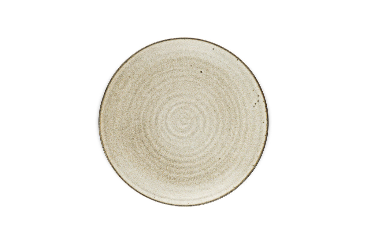 Assiette plate en faïence Valinha - Gris