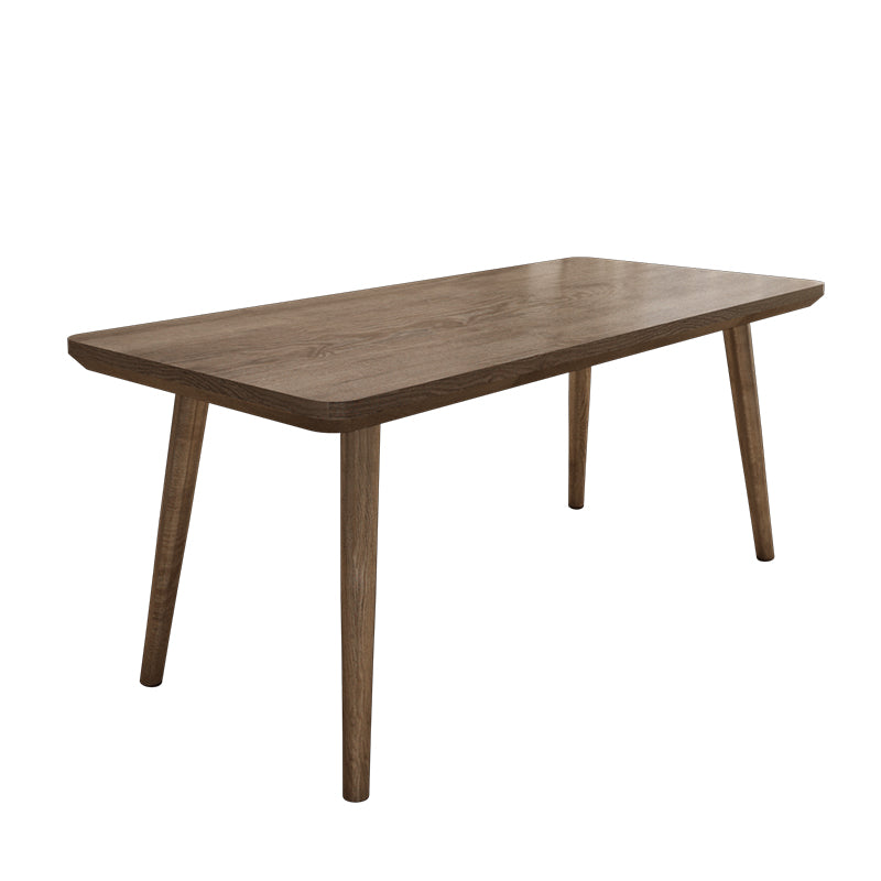 Table à manger minimaliste ADALINE nordique tout en bois massif