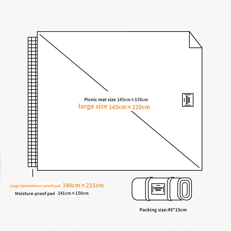 Couverture de pique-nique en Alcantar