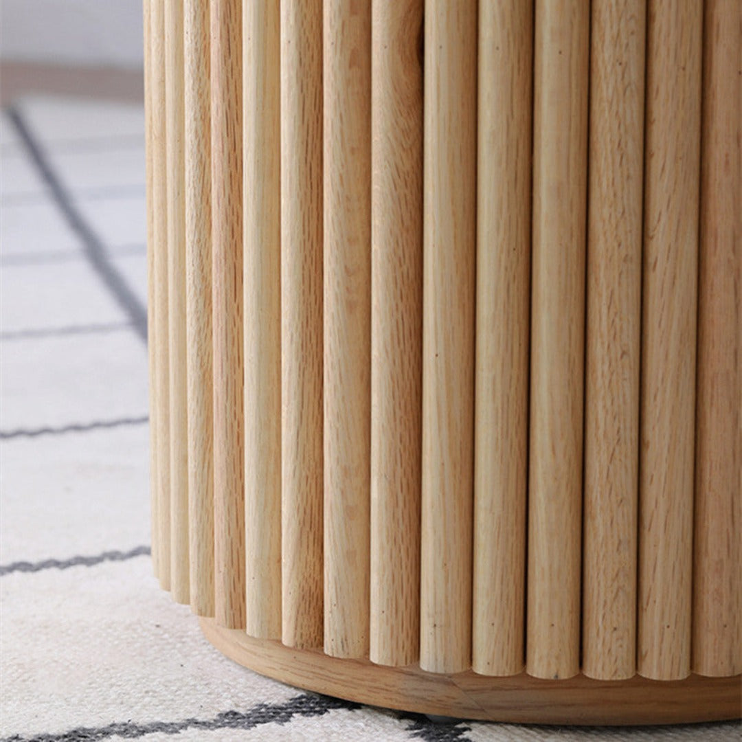 Table à manger ronde en bois massif Marie