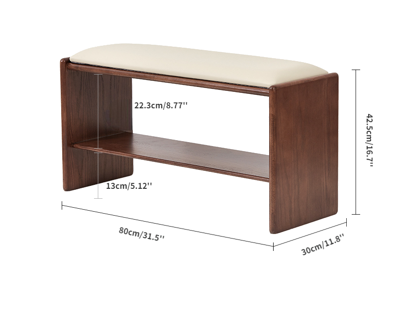 Banc de rangement à chaussures Carol