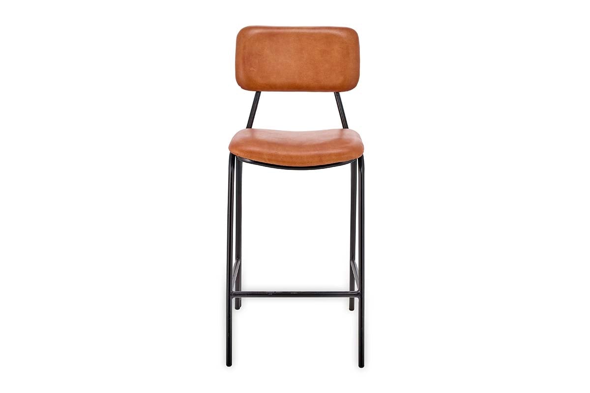 Chaise de bar en cuir Sotta